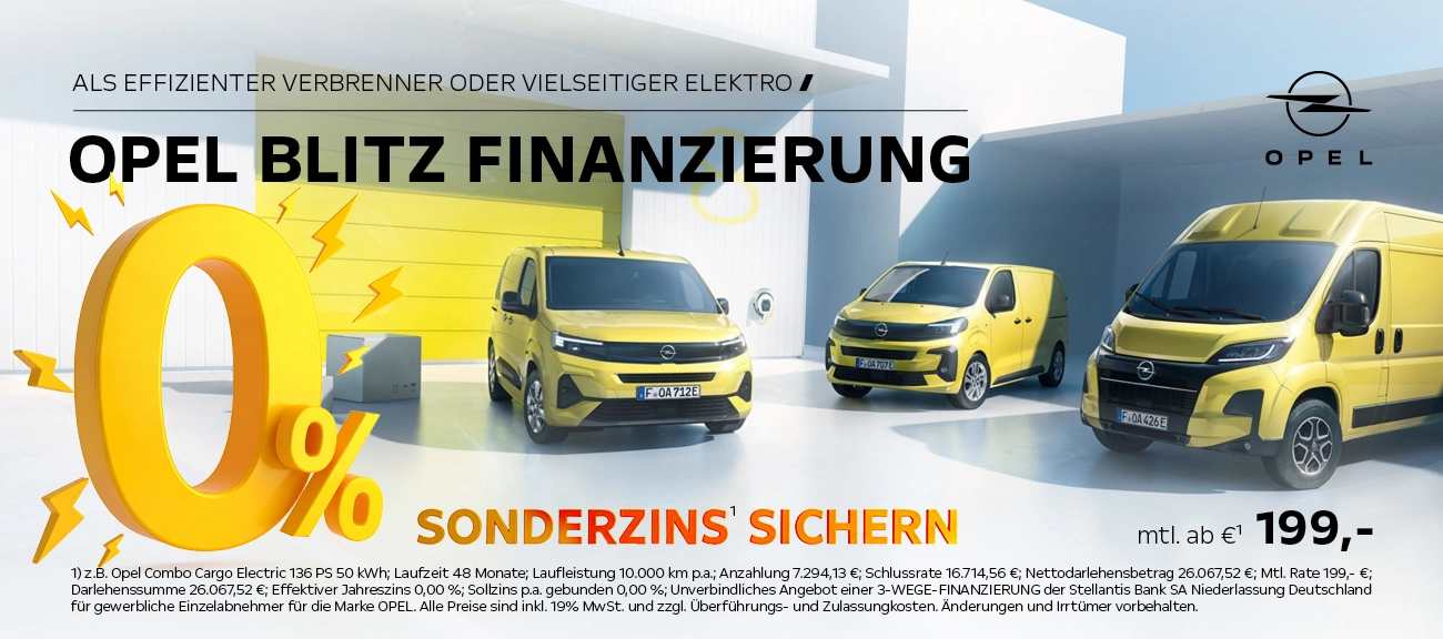 Opel NFZ Blitz Finanzierung