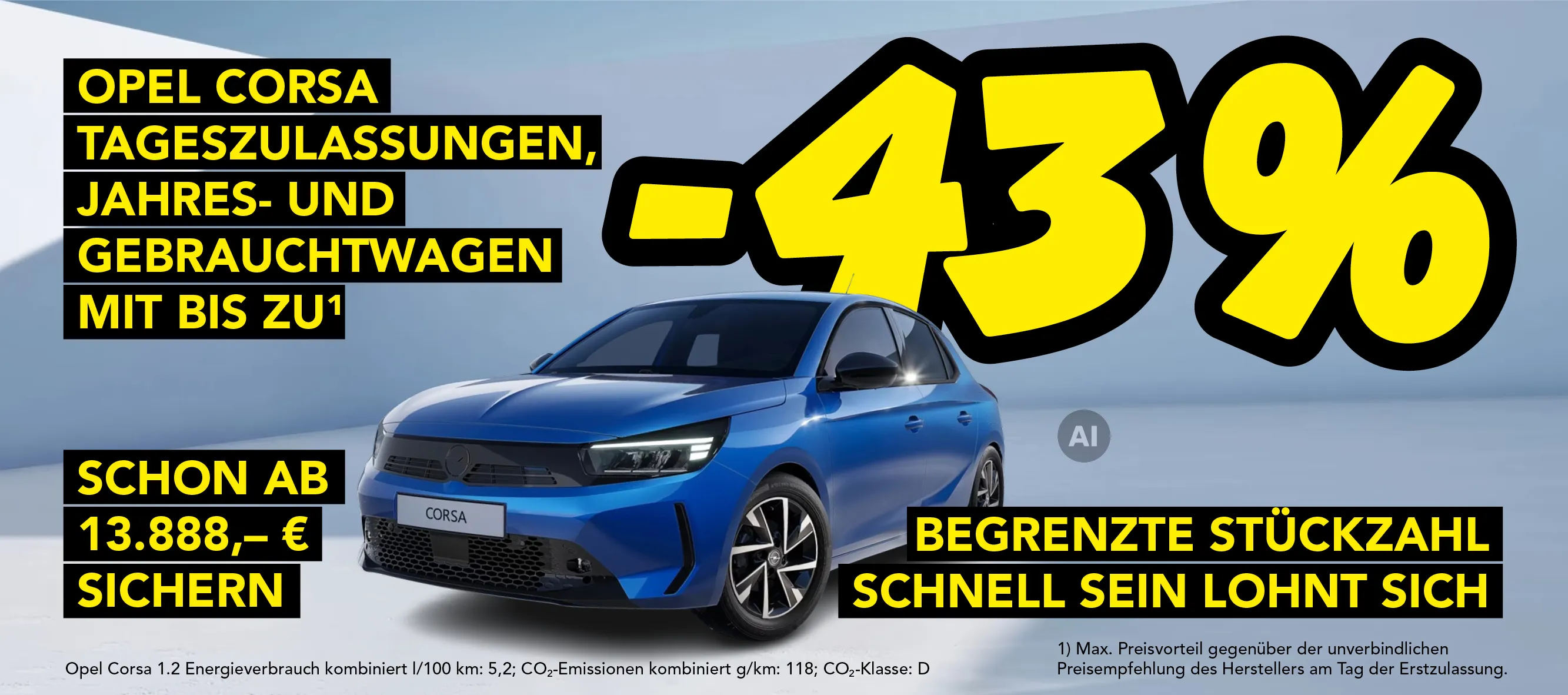 Corsa Abverkauf