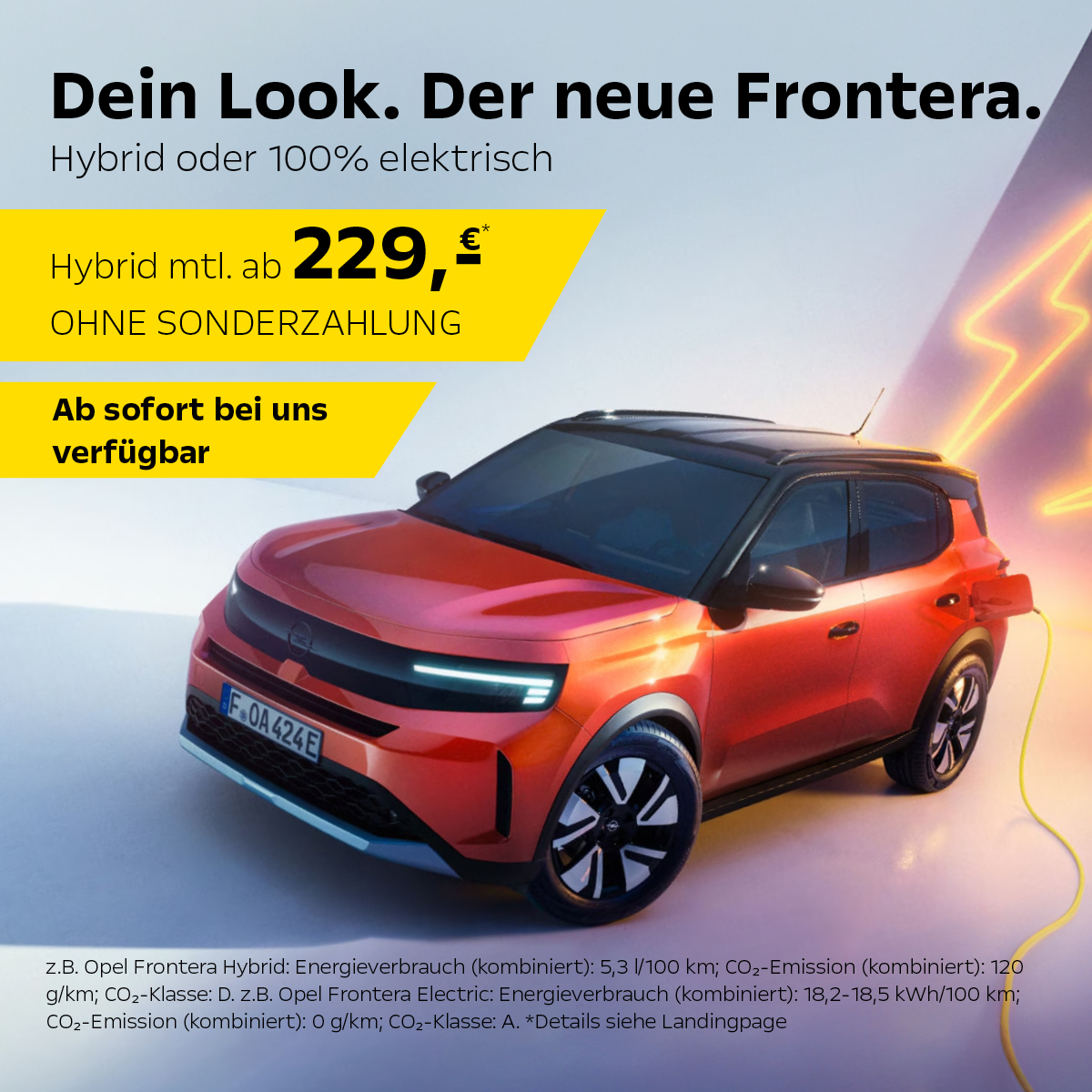 Beitragsbild Opel Frontera sofort verfügbar
